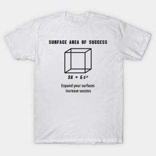 T shirt design Surface Area of Success T-Shirt